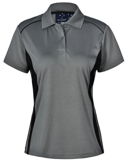 Picture of Winning Spirit, Ladies Cooldry S/S Contrast Interlock Polo